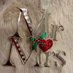 Lenox Mr & Mrs 2017 Christmas Ornament